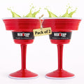 Reusable Margarita Glasses with Stem – 15 oz BPA-Free Plastic Cocktail Cups, Unbreakable & Dishwasher Safe Party Drinkware (Combo Pack)