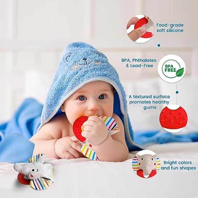 Wristy Buddy Elephant Baby Teether for 4 Months+