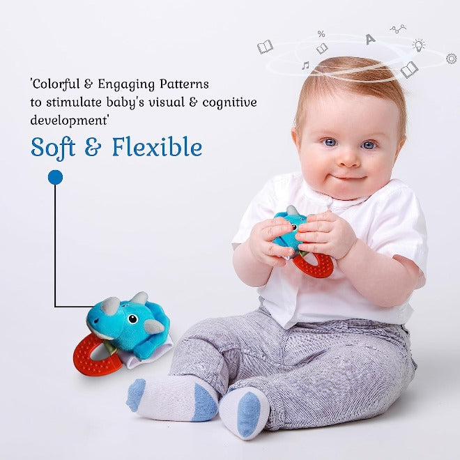 Wristy Buddy Dinosaur Baby Teether for 4 Months+