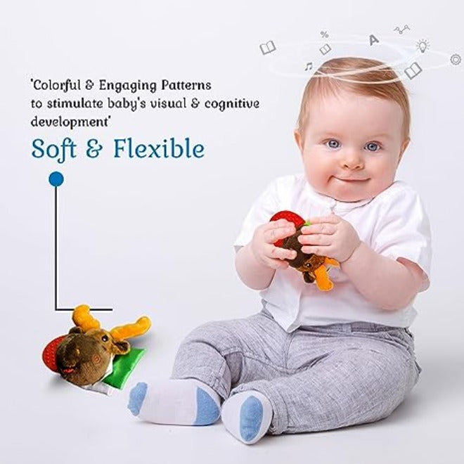 Wristy Buddy Moose Baby Teether for 4 Months+