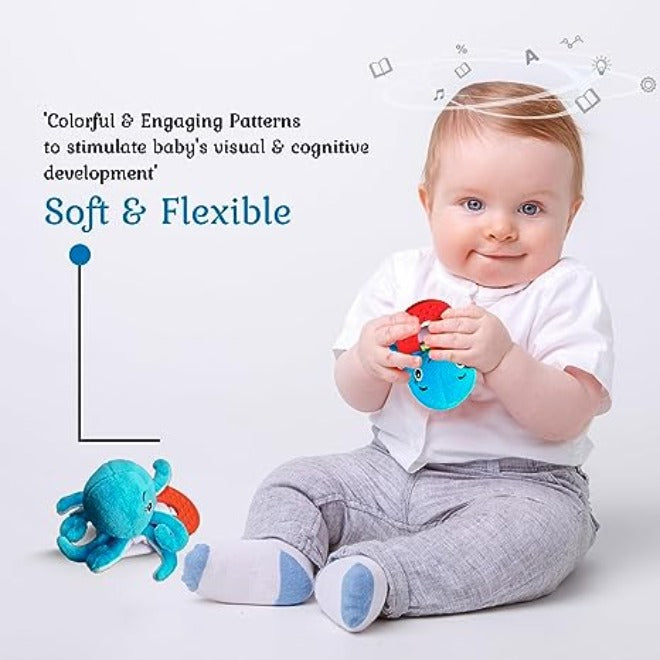 Wristy Buddy Octopus Baby Teether for 4 Months+