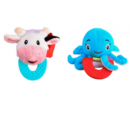 Cow and Octopus Combo Teether for Babies Pack of 2
