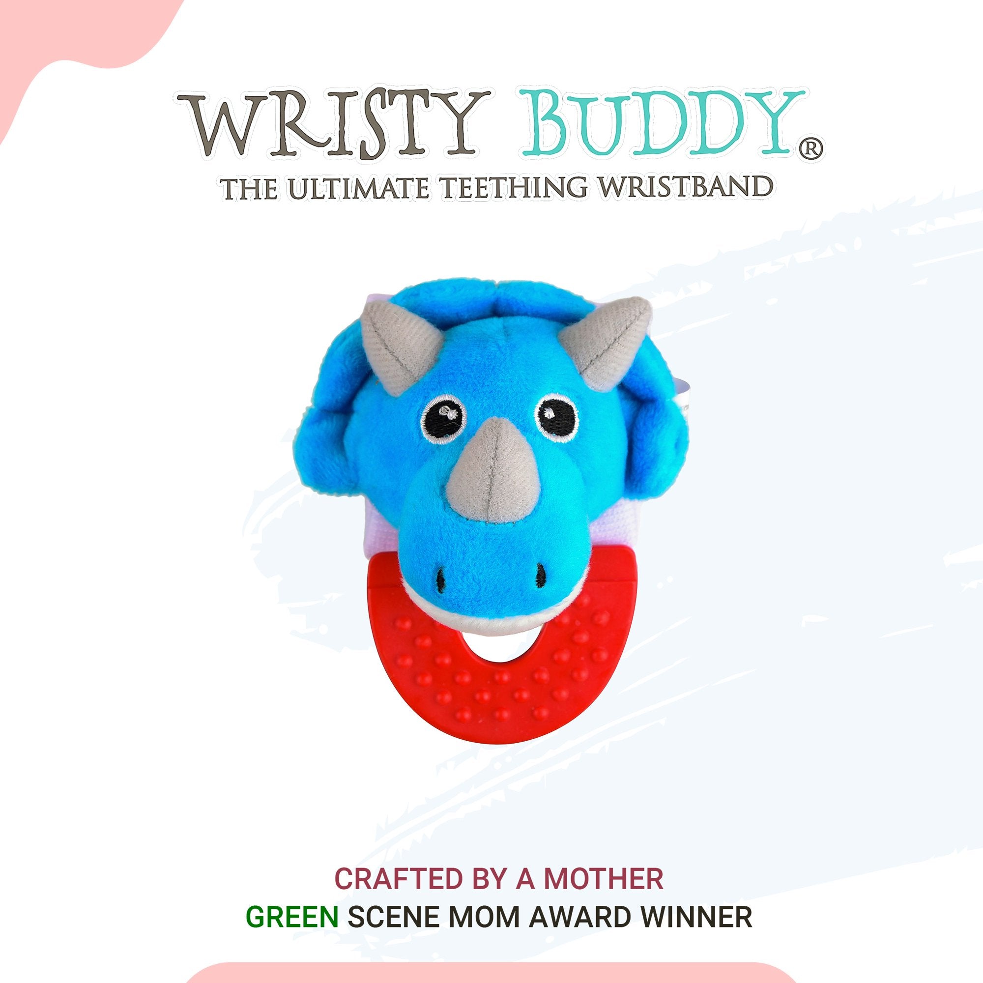 Wristy Buddy Dinosaur Baby Teether for 4 Months+