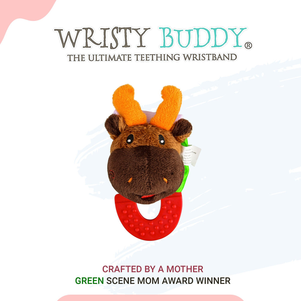 Wristy Buddy Moose Baby Teether for 4 Months+