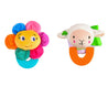 Flower and Lamb Combo Teether for Babies Pack of 2