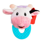 Wristy Buddy Pack of 4 Baby Teethers – Lamb, Elephant, Cow & Octopus
